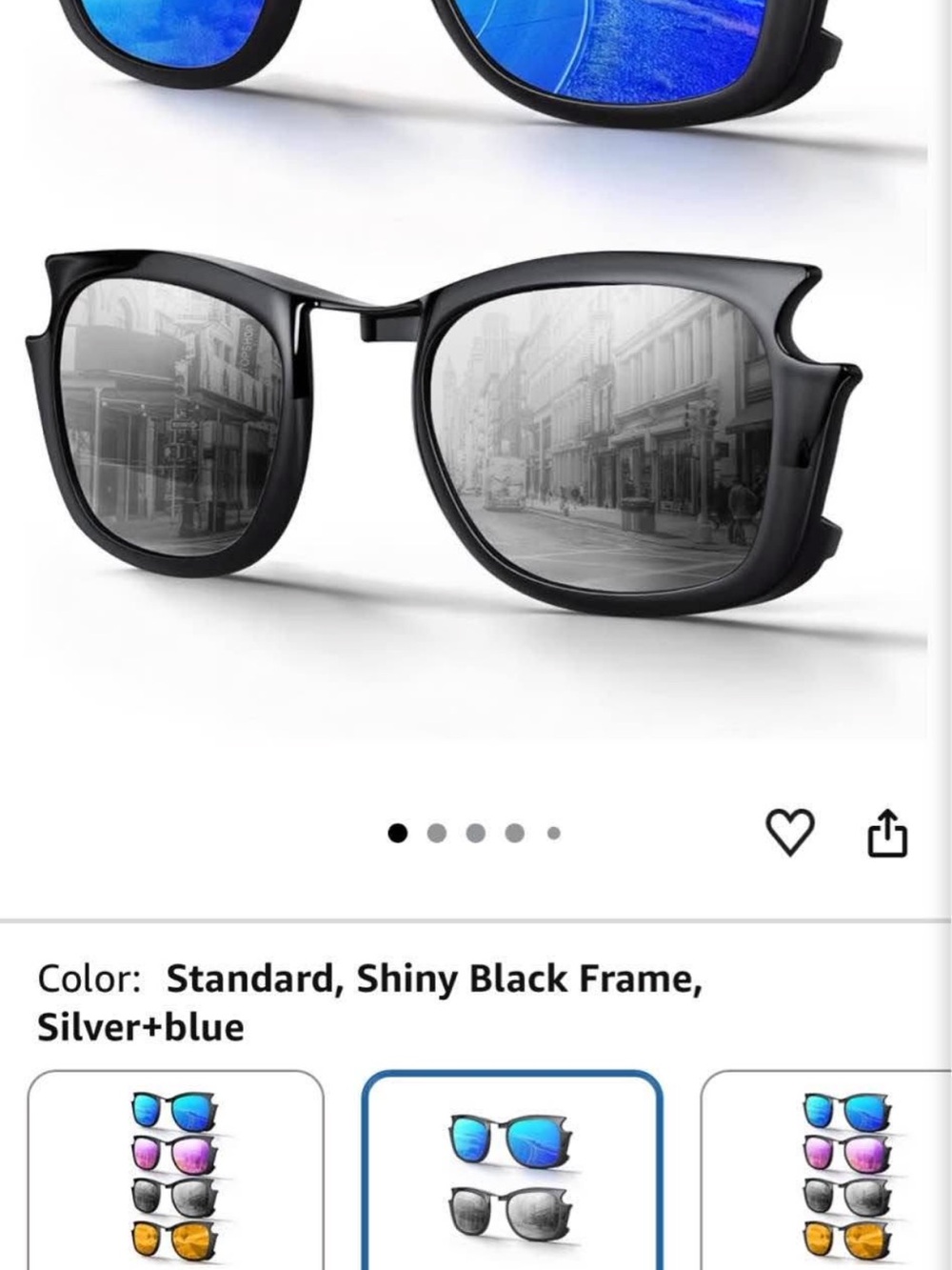 Ray-Ban Shiny Black Frame with Silver-Blue Mirrored Lenses Sunglasses